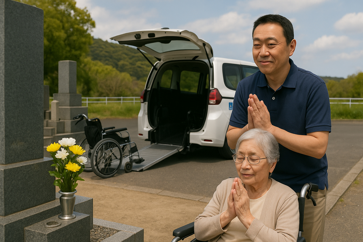 旅行や遠出、1日貸切りへも対応いたします